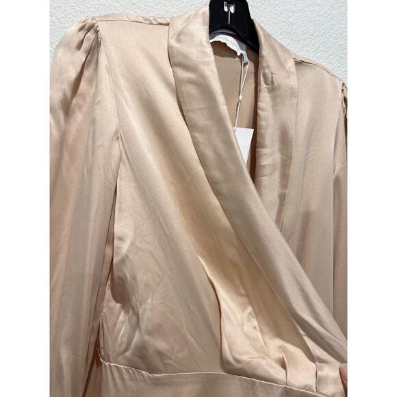 Zimmermann Silk Wrap Midi Dress in Creme size 1 - Picture 8 of 11